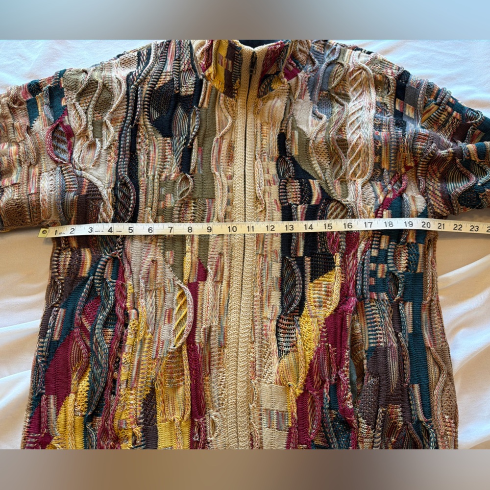 Tundra Canada Coogi Style Sweater Jacket Men's Medium Full Zip Lining - Picture 8 of 8